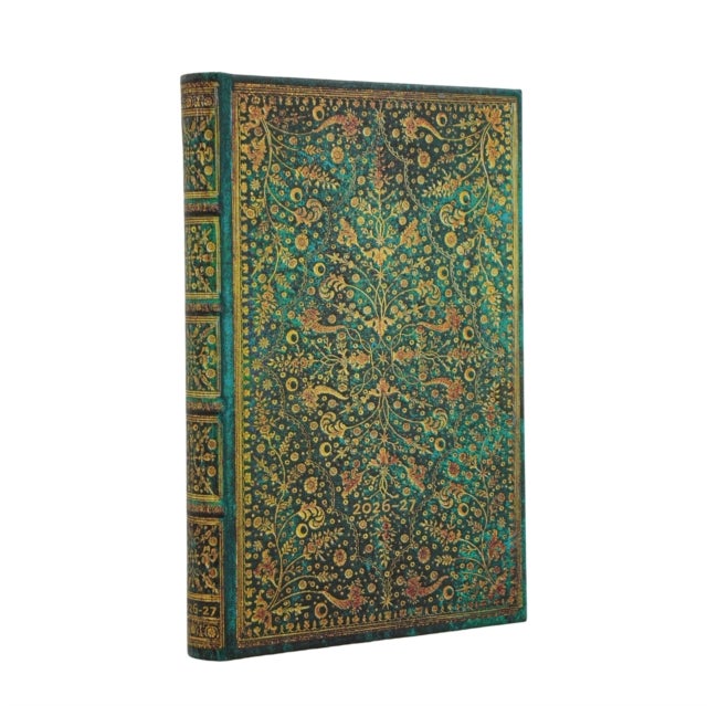 Paperblanks 18M 26/27 Emerald Flower Mini