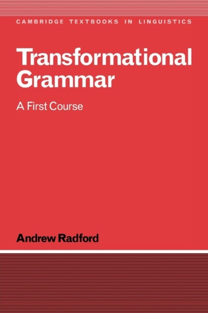 Transformational Grammar - A First Course