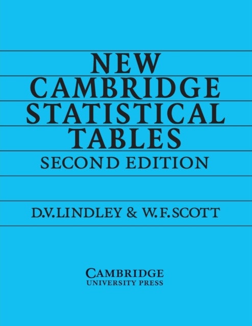 New Cambridge Statistical Tables