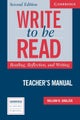 Write to be Read Teacher's Manual