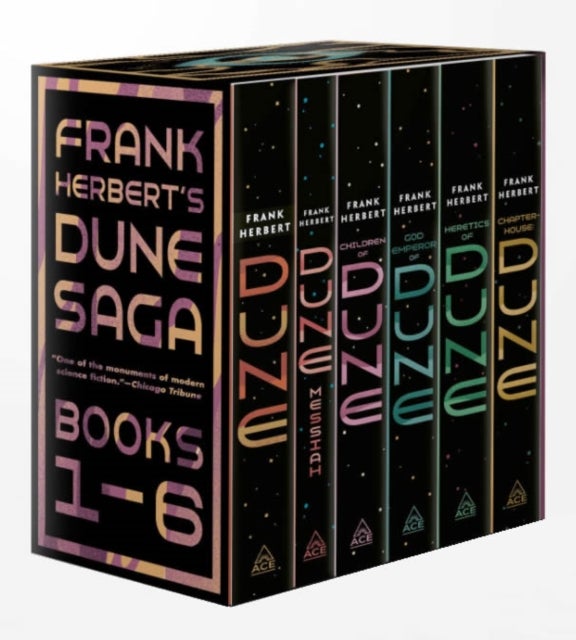 Frank Herbert's Dune Saga 6-Book Boxed Set - Dune, Dune Messiah, Children of Dune, God Emperor of Dune, Heretics of Dune, andChapterhouse: Dune