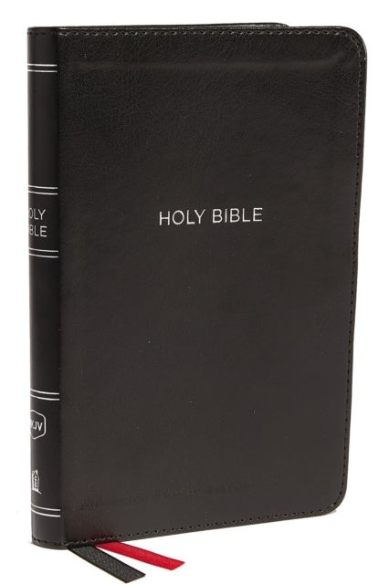 NKJV, Thinline Bible, Compact, Leathersoft, Black, Red Letter, Comfort Print - Holy Bible, New King James Version