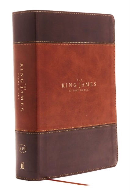 KJV, The King James Study Bible, Leathersoft, Brown, Red Letter, Full-Color Edition - Holy Bible, King James Version