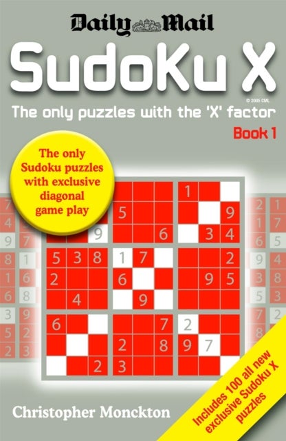 Sudoku X Book 1 - The Only Puzzle with the 'X' Factor