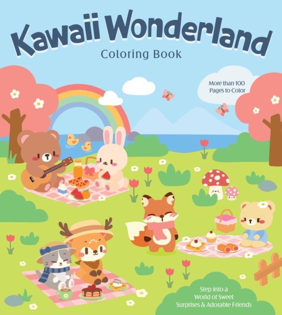 Kawaii Wonderland Coloring Book - Step into a World of Sweet Surprises & Adorable Friends