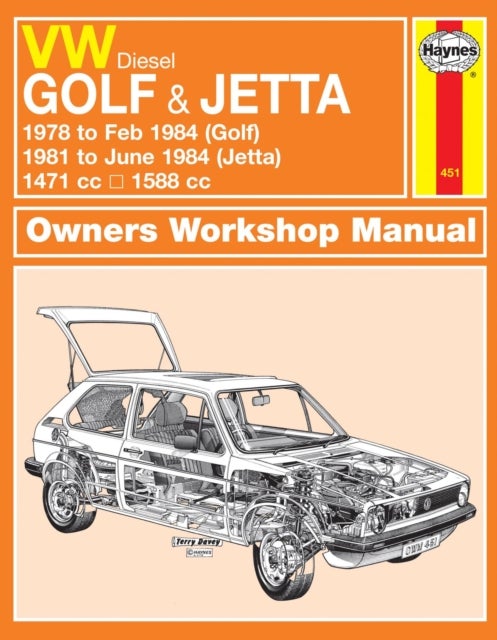 VW Golf & Jetta Mk 1 Diesel (78 - 84) Haynes Repair Manual - 1978-84