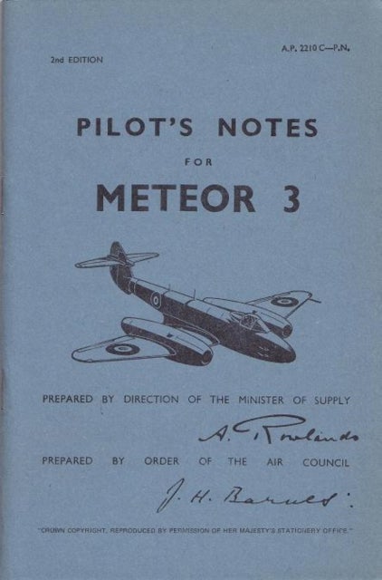 Meteor III Pilot's Notes - Air Ministry Pilot's Notes