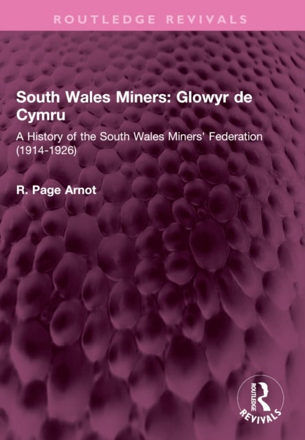 South Wales Miners: Glowyr de Cymru - A History of the South Wales Miners' Federation (1914-1926)