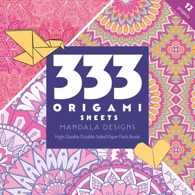333 Origami Sheets Mandala Designs - High-Quality Double-Sided Paper Pack Book