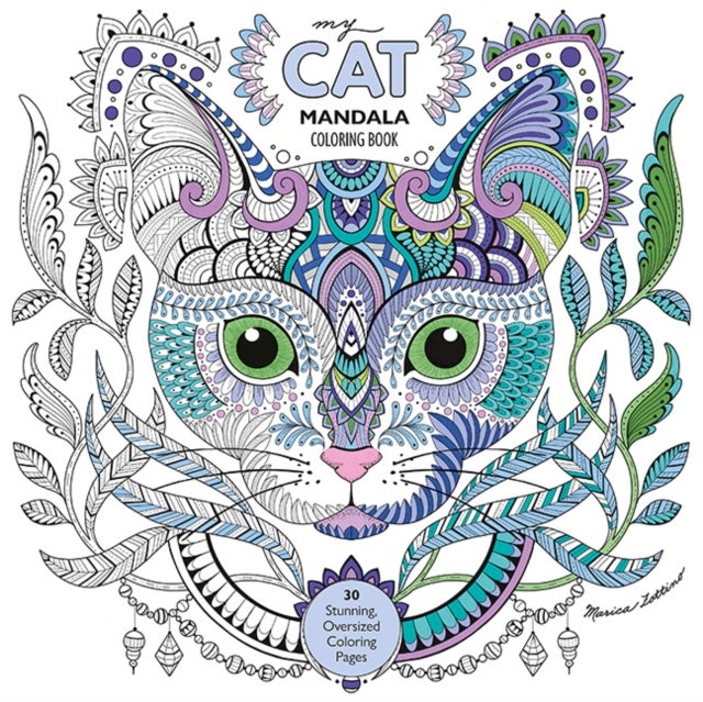My Cat Mandala Coloring Book - 30 Stunning, Oversized Coloring Pages