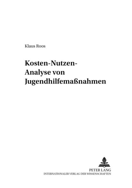 Kosten-Nutzen-Analyse Von Jugendhilfemassnahmen