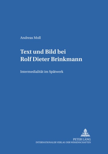 Text Und Bild Bei Rolf Dieter Brinkmann - Intermedialitaet Im Spaetwerk
