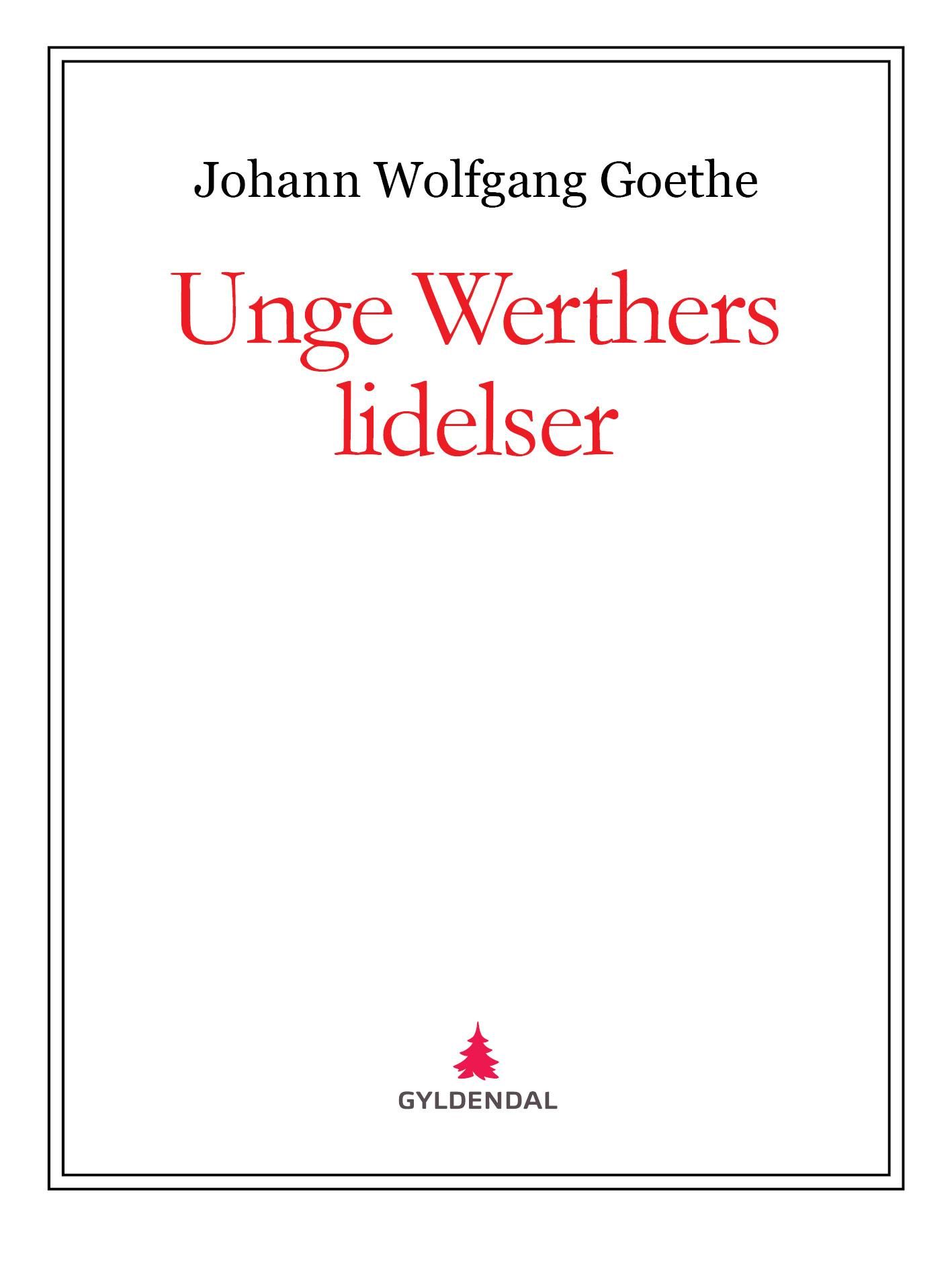 Unge Werthers lidelser