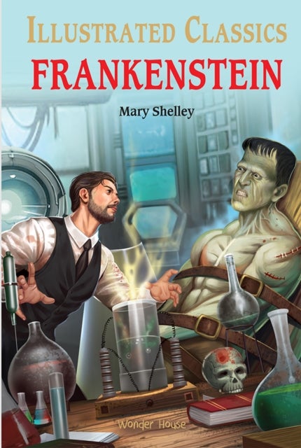 Frankenstein for Kids : illustrated Children Classics English Novel with Review Questions - English Novel With Review Questions