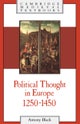 Political Thought in Europe, 1250¿1450