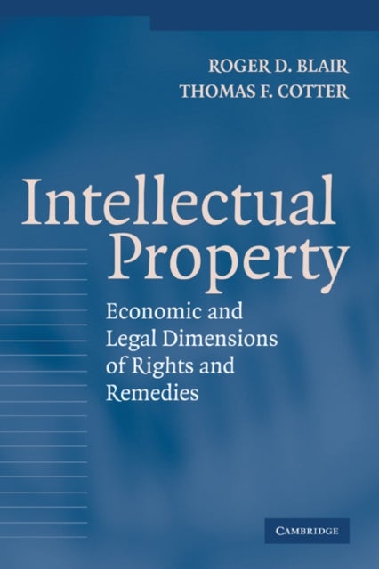 Intellectual Property - Economic and Legal Dimensions of Rights and Remedies