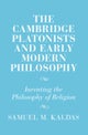 The Cambridge Platonists and Early Modern Philosophy