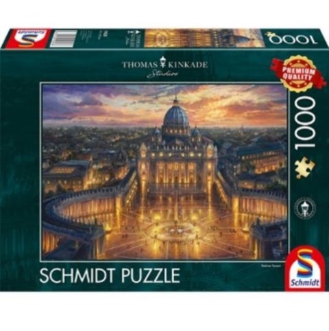 Vatican Sunset by Thomas Kinkade - 1000 Piece Schm - ASMODEE
