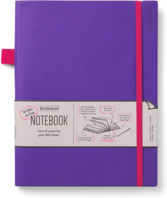 Bookaroo Bigger Things Notebook Journal - Purple