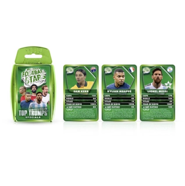 Kortspill Top Trumps World Football Stars