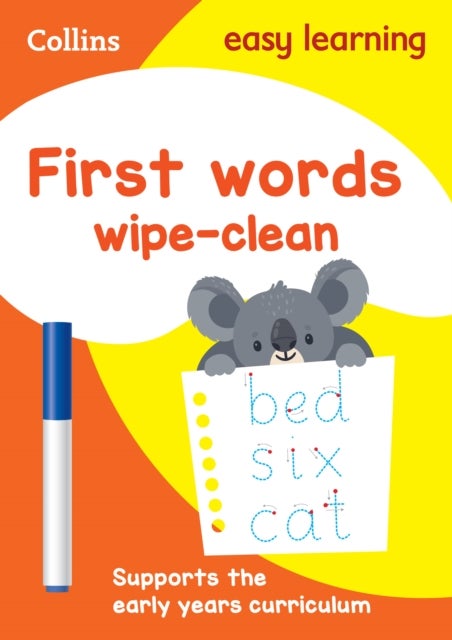 First Words Age 3-5 Wipe Clean Activity Book - Ideal for Home Learning