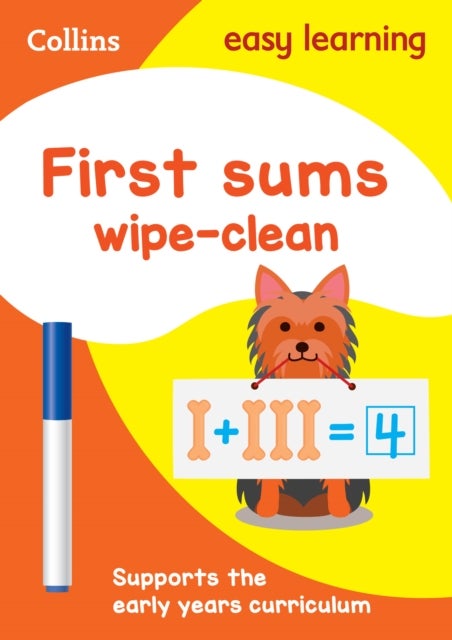 First Sums Age 3-5 Wipe Clean Activity Book - Ideal for Home Learning