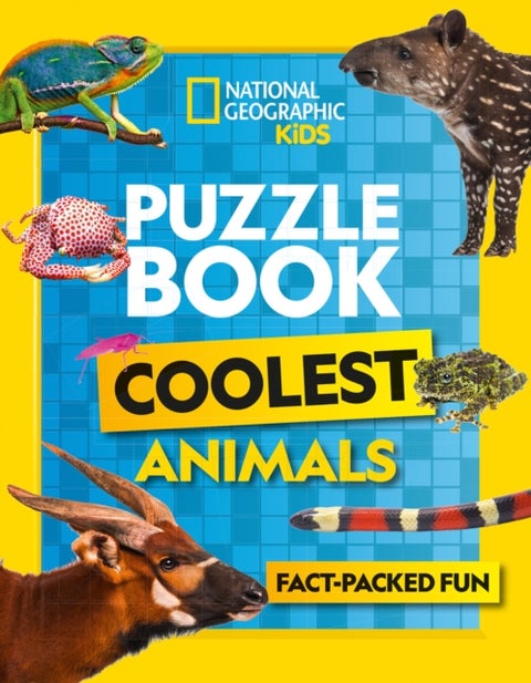 Puzzle Book Coolest Animals - Brain-Tickling Quizzes, Sudokus, Crosswords and Wordsearches