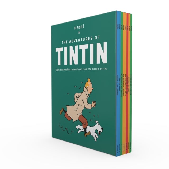 The Adventures of Tintin Paperback Collection: 8 Book Box-Set - The Official Classic Children's Illustrated Mystery Adventure Series