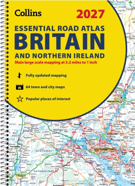 2027 Collins Essential Road Atlas Britain and Northern Ireland - A4 Spiral