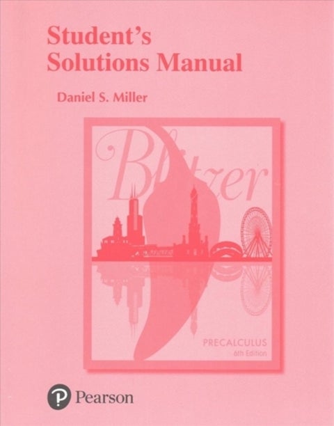 Student's Solutions Manual for Precalculus