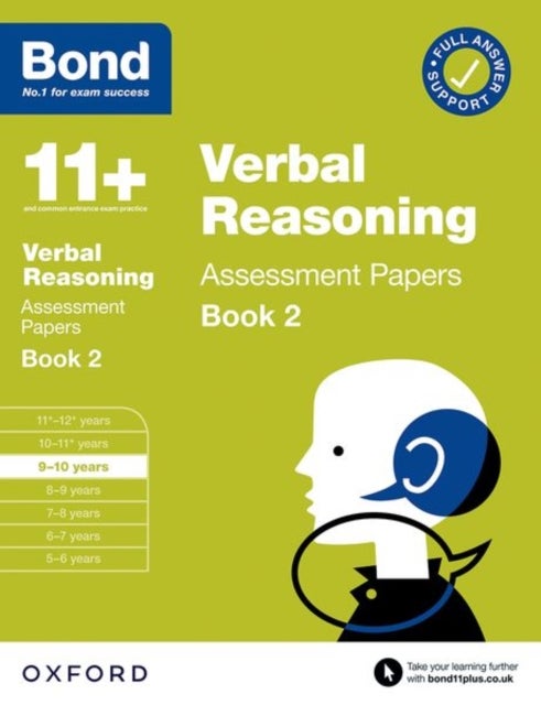Bond 11+ Verbal Reasoning Assessment Papers 9-10 Years Book 2: For 11+ GL assessment and Entrance Ex
