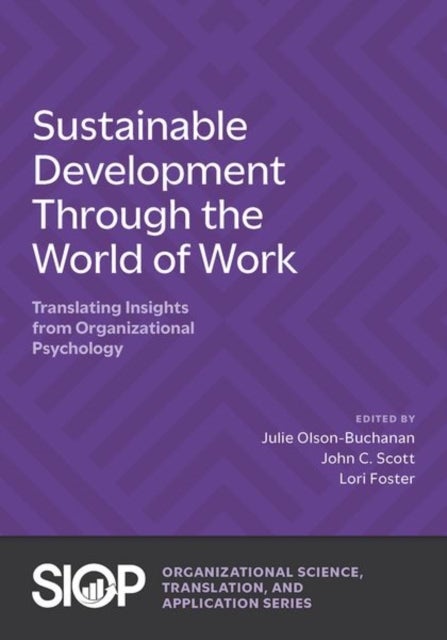 Sustainable Development Through the World of Work - Translating Insights from Organizational Psychology