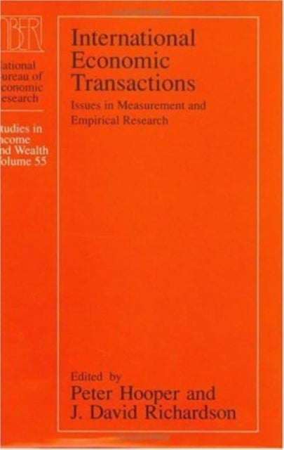 International Economic Transactions - Issues in Measurement and Empirical Research