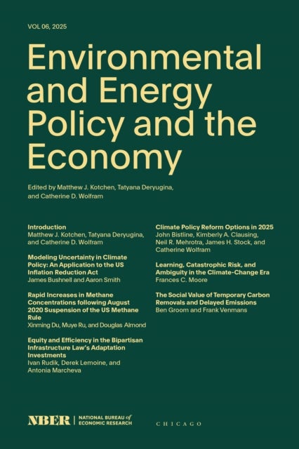 Environmental and Energy Policy and the Economy - Volume 6