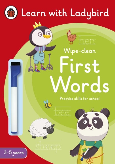 First Words: A Learn with Ladybird Wipe-Clean Activity Book 3-5 years - Ideal for home learning (EYFS)