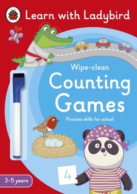 Counting Games: A Learn with Ladybird Wipe-clean Activity Book (3-5 years) - Ideal for home learning (EYFS)