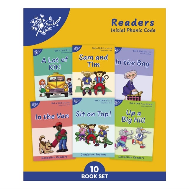 Phonic Books Dandelion Readers Set 4 Units 1-10 - Sounds of the alphabet and adjacent consonants