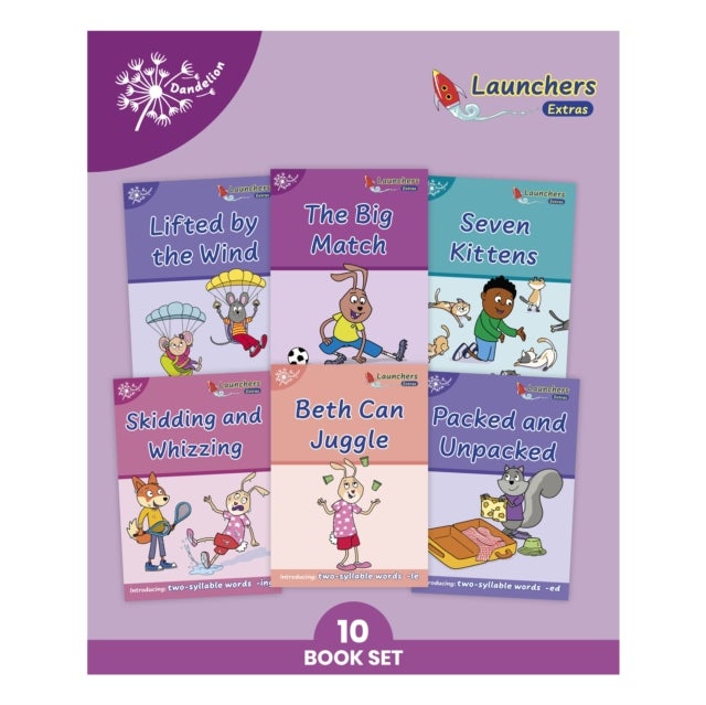 Phonic Books Dandelion Launchers Extras Stages 16-20 - Simple two-syllable words and suffixes