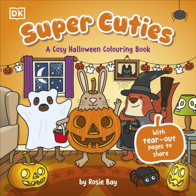 Super Cuties A Cosy Halloween Colouring Book - 30 Cute and Spooky Illustrations For All Ages