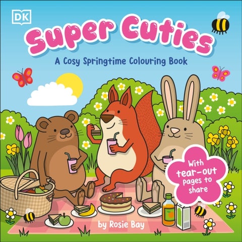 Super Cuties A Cosy Springtime Colouring Book - 30 Cute and Blossoming Illustrations For All Ages