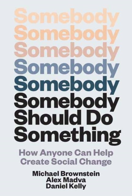 Somebody Should Do Something - How Anyone Can Help Create Social Change