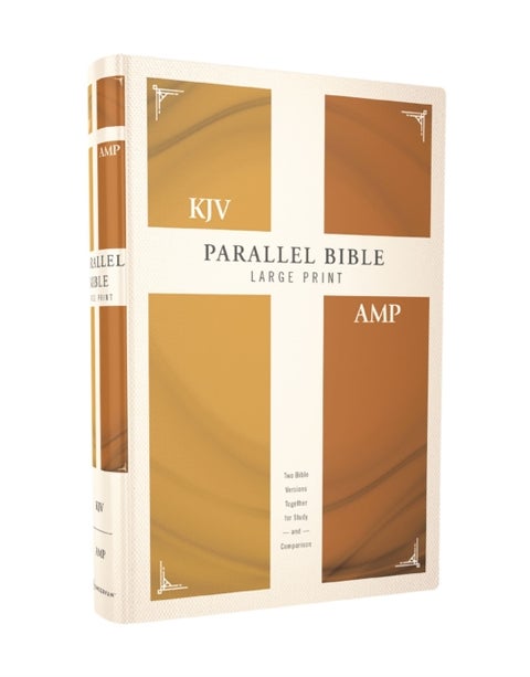 KJV, Amplified, Parallel Bible, Large Print, Hardcover, Red Letter - Two Bible Versions Together for Study and Comparison