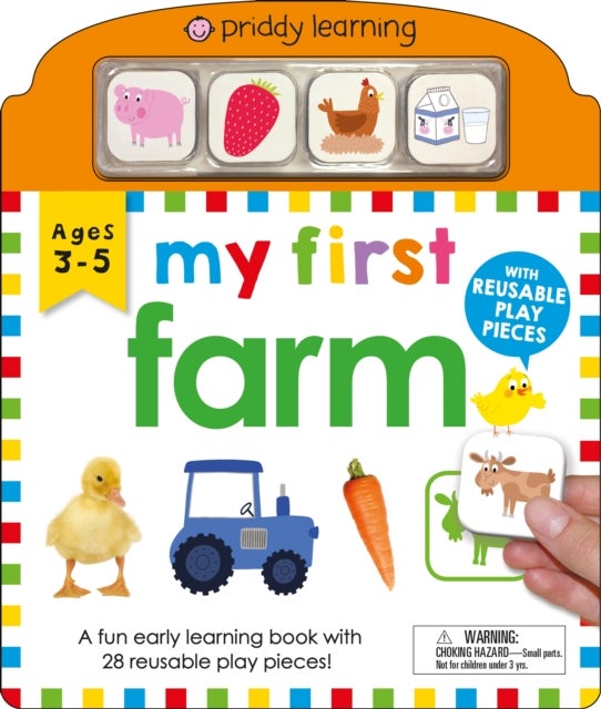 My First Play and Learn: Farm - A Fun Early Learning Book with 28 Reusable Play Pieces
