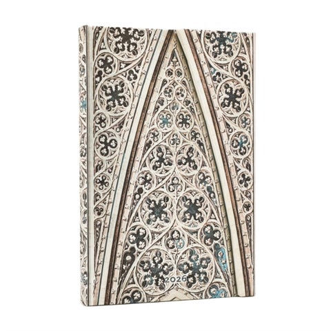 2026 Vault of the Milan Cathedral (Duomo di Milano) Mini 12-month Verso Hardcover Flexi Dayplanner 2026 (Wrap Closure)