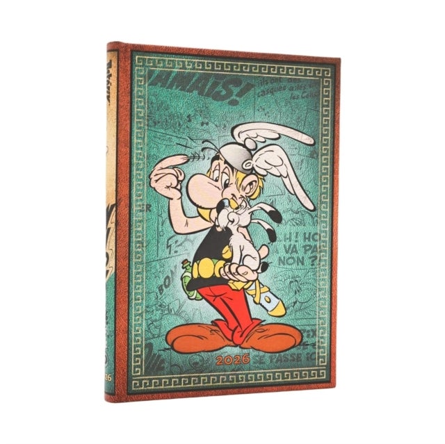 2026 Asterix the Gaul (The Adventures of Asterix) Midi 12-month Horizontal Hardcover Flexi Dayplanner 2026 (Elastic Band Closure)