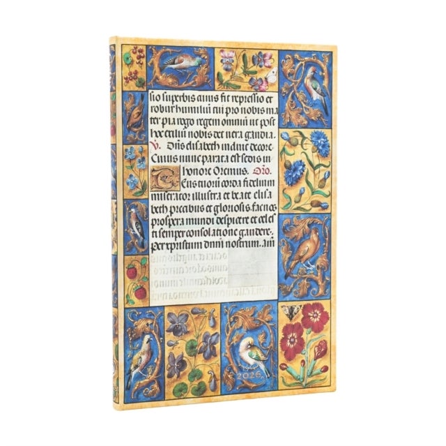 2026 Spinola Hours (Ancient Illumination) Maxi 12-month Vertical Hardcover Flexi Dayplanner 2026 (Elastic Band Closure)