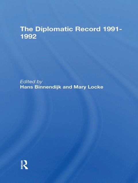 The Diplomatic Record 19911992