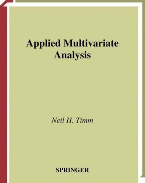 Applied Multivariate Analysis