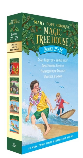 Magic Tree House Books 25-28 Boxed Set - Stage Fright on a Summer Night; Good Morning, Gorillas; Thanksgiving on Thursday; High Tide in Hawaii