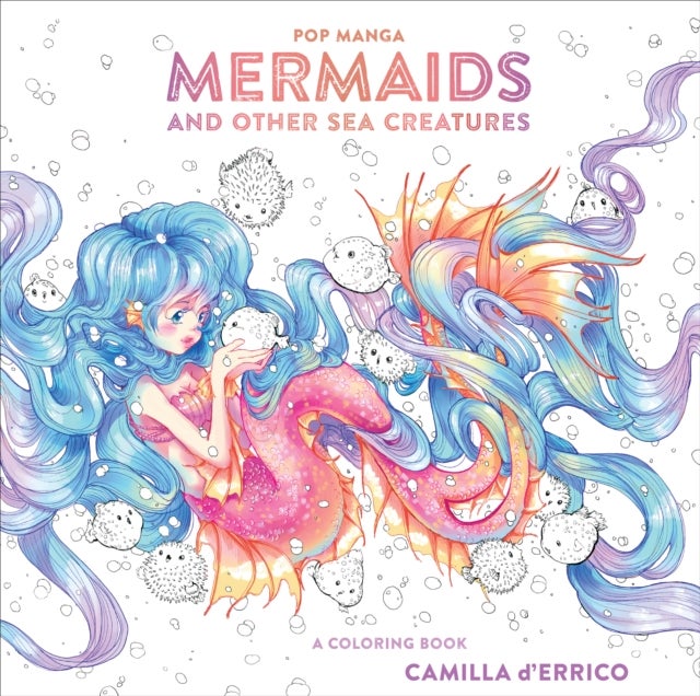 Pop Manga Mermaids and Other Sea Creatures - A Coloring Book